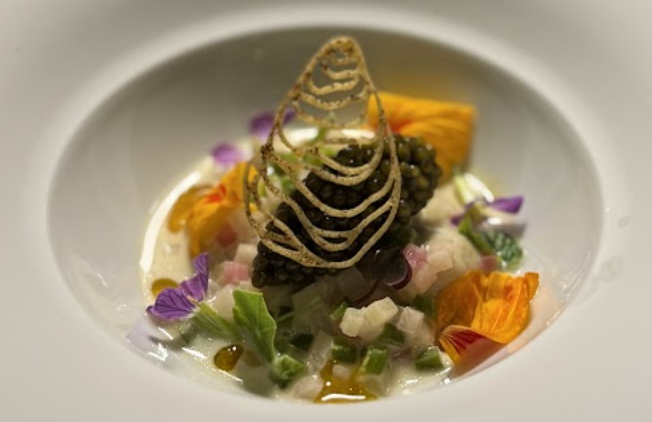 Providence signature dishes Santa Barbara Sea Urchin
Barely Cooked Spot Prawn
Black Truffle